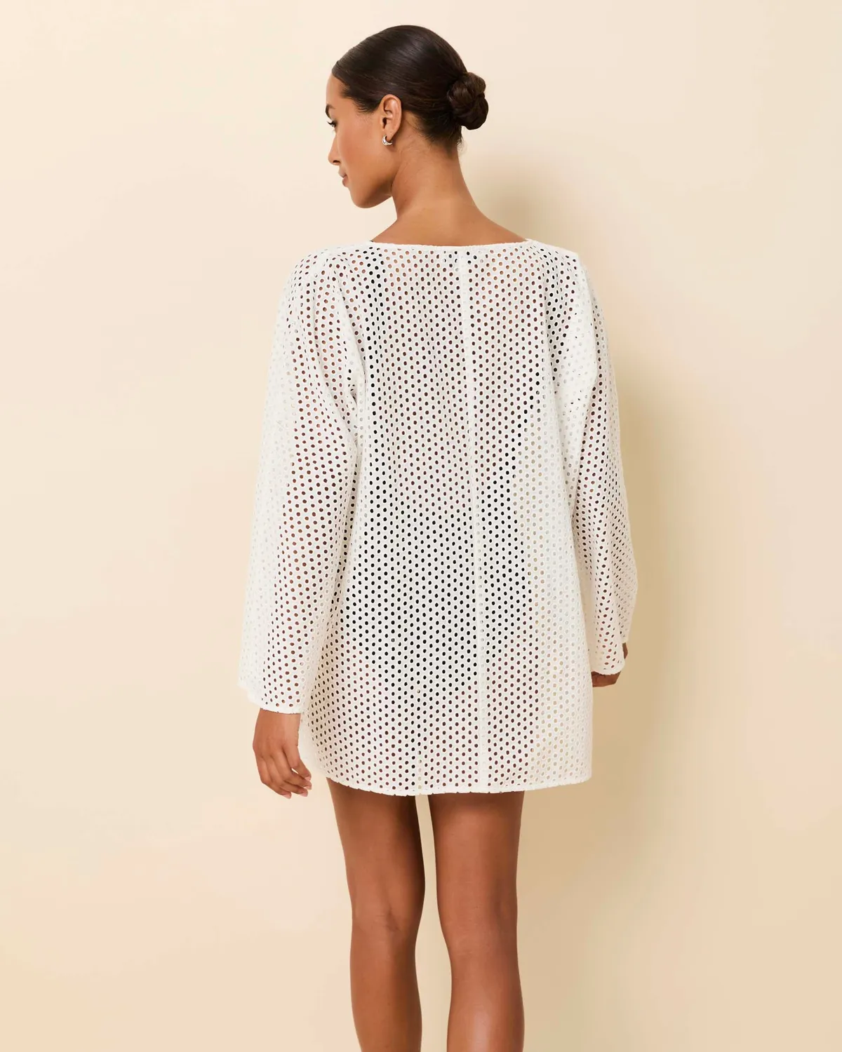 Solid & Striped Samara Baby Eyelet tunika děrovaná