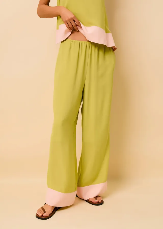 Solid & Striped Antonia Pant Luxe Drape kalhoty rozparky