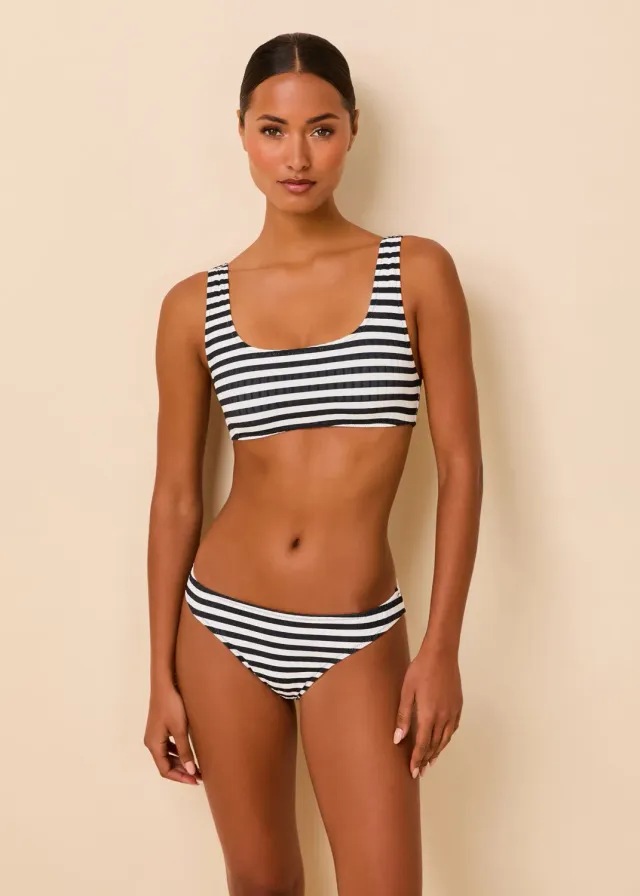 Solid & Striped Elle Ribbed bikinový top