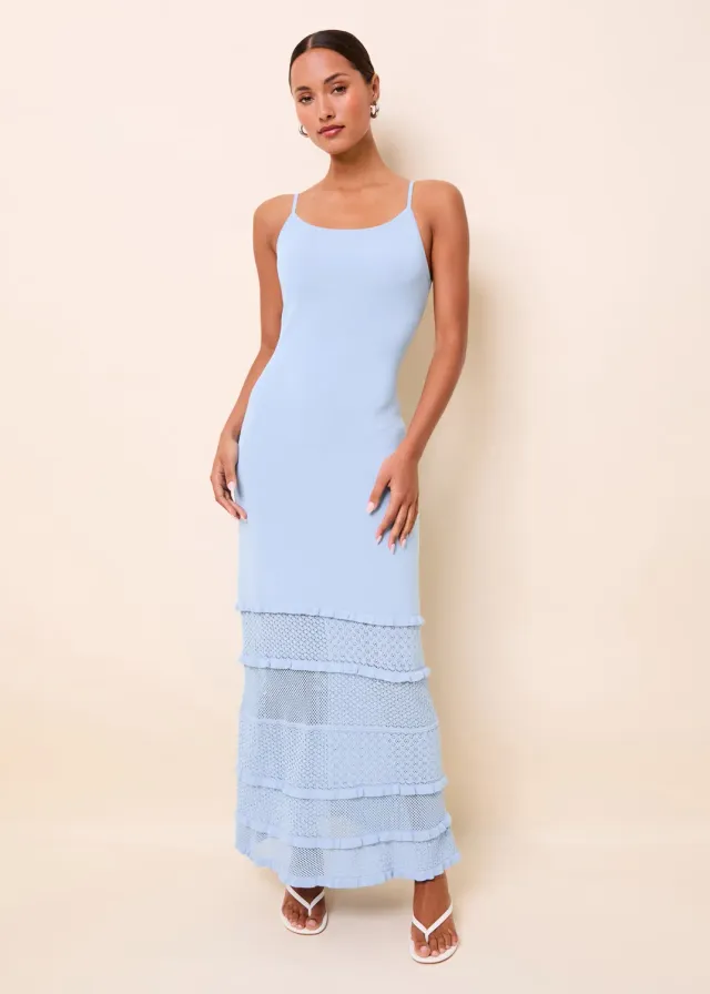 Solid & Striped Gabrielle maxi šaty pointelle