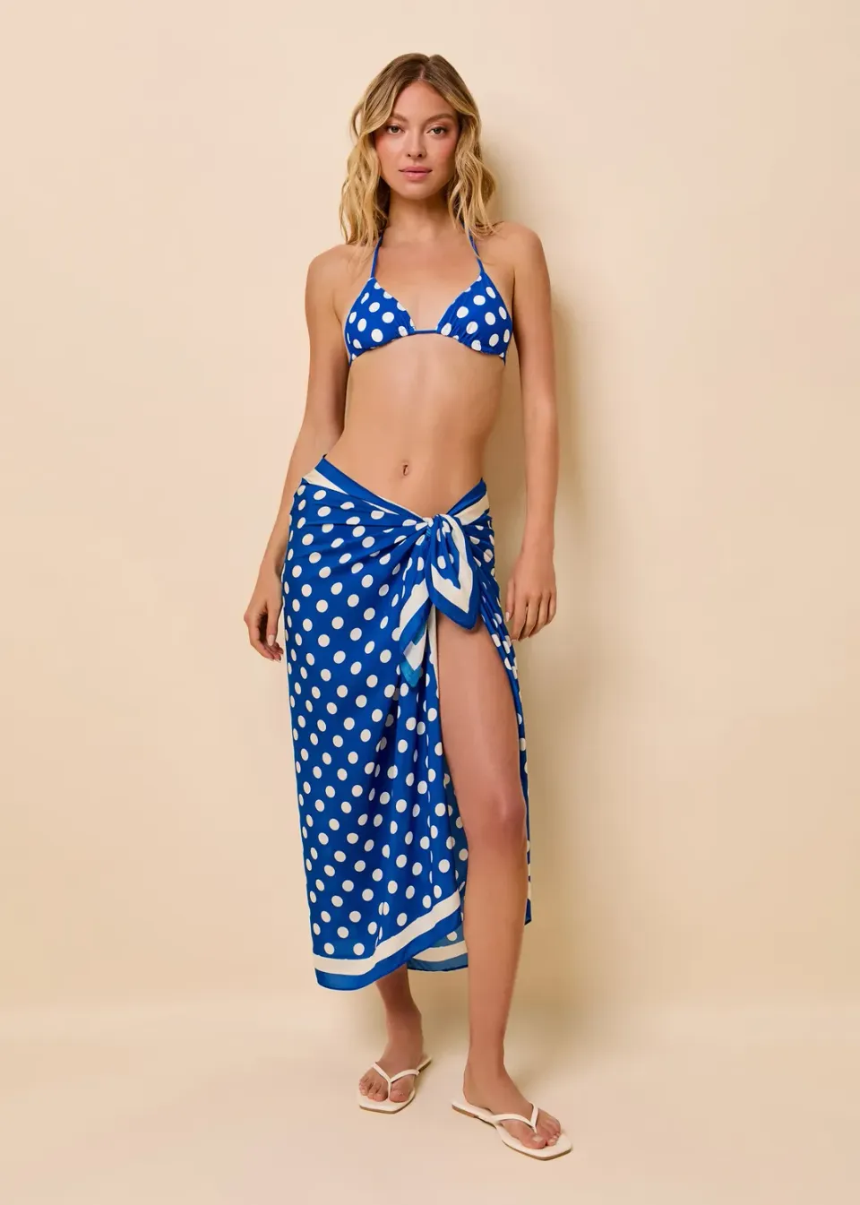 Solid & Striped Silk Blend Pareo pareo