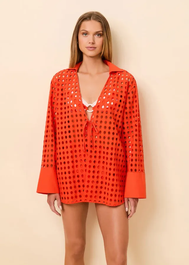 Solid & Striped Jaclyn Tunic tunika s vázáním