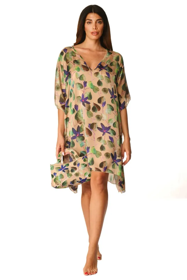 Acquadicocco krátký kaftan přehoz na pláž