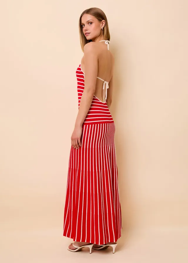 Solid & Striped Lottie maxi šaty s odhalenými zády