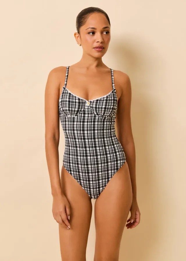 Solid & Striped Taylor jednodílné plavky s kosticí