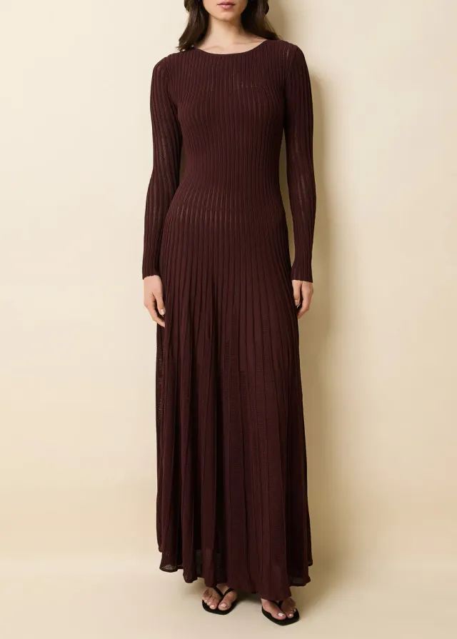 Solid & Striped Sloane Dress pletené maxi šaty
