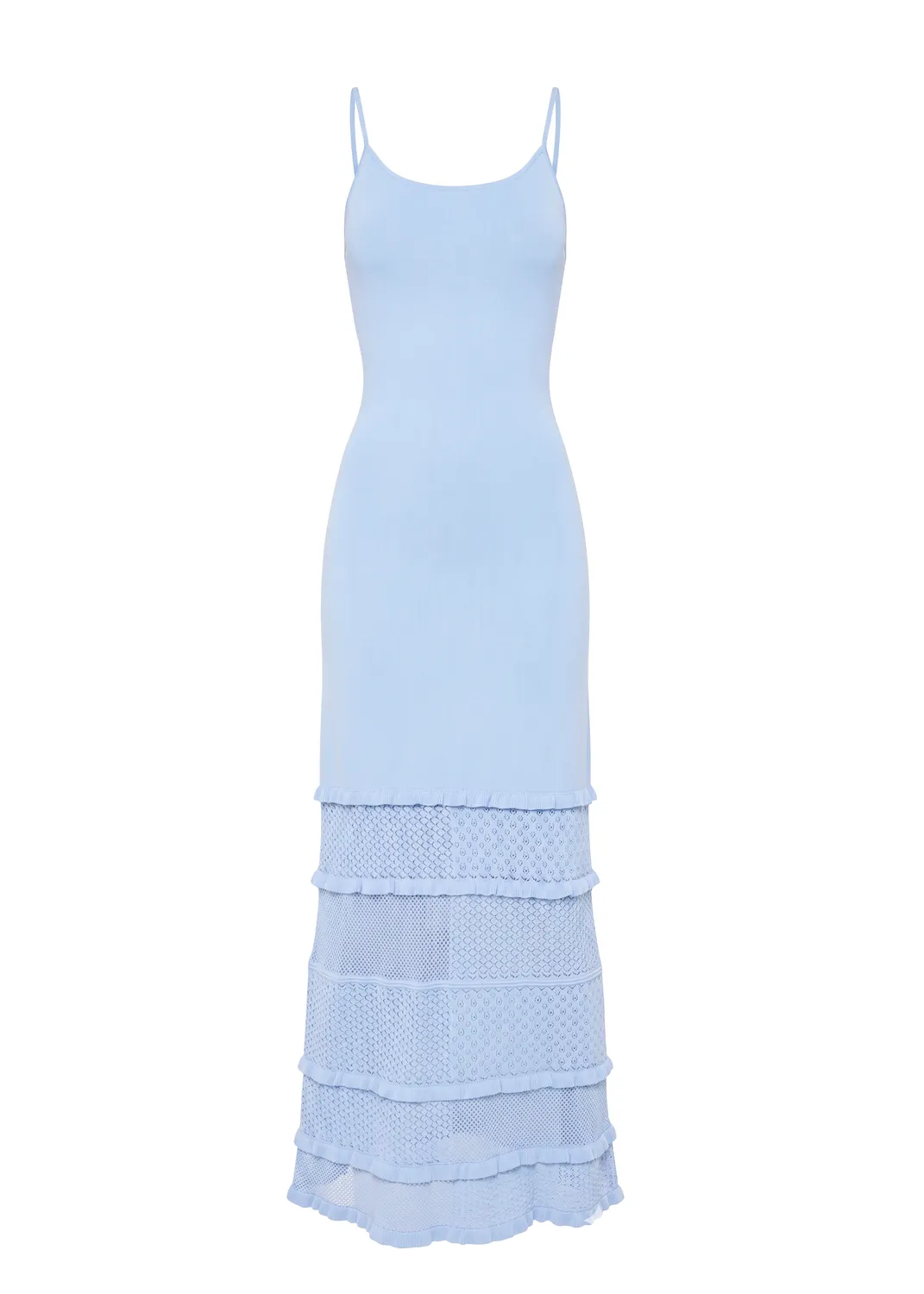 Solid & Striped Gabrielle maxi šaty pointelle