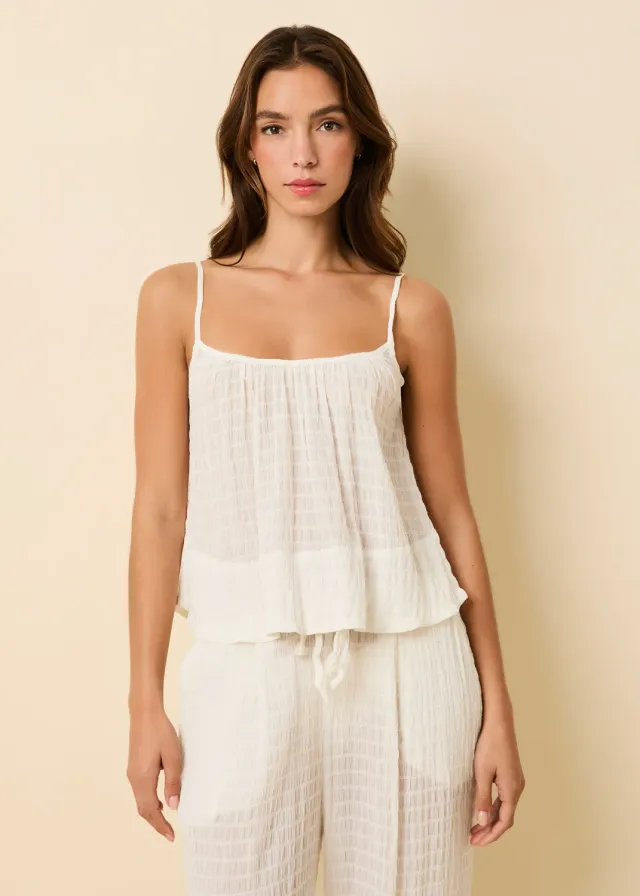 Solid & Striped Maayan Smocked top