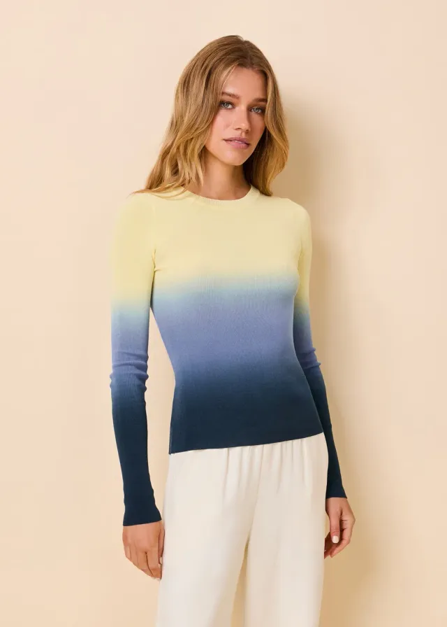Solid & Striped Dora pletený top s dlouhým rukávem