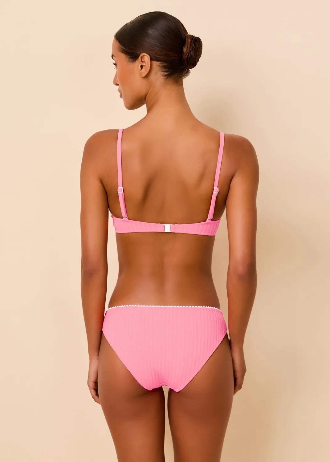 Solid & Striped Daphne Luxe Rib bikinové kalhotky nízký sed