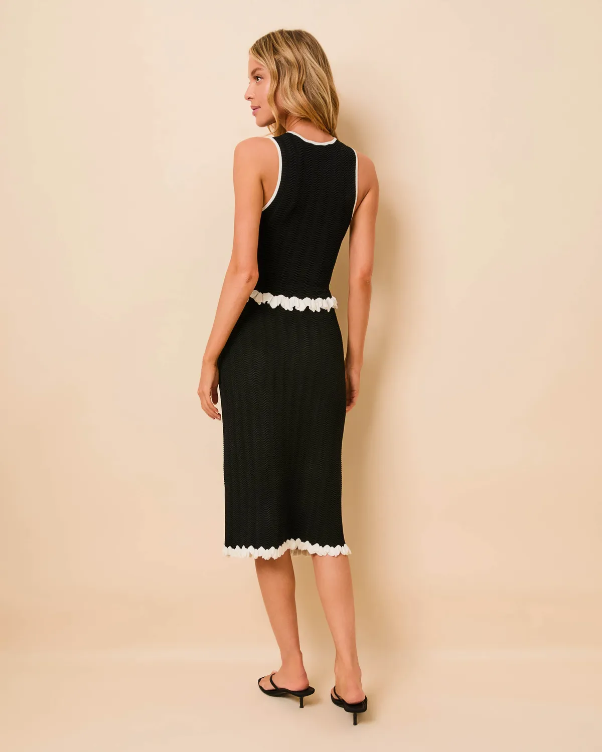 Solid & Striped Wavy Rib Diana top