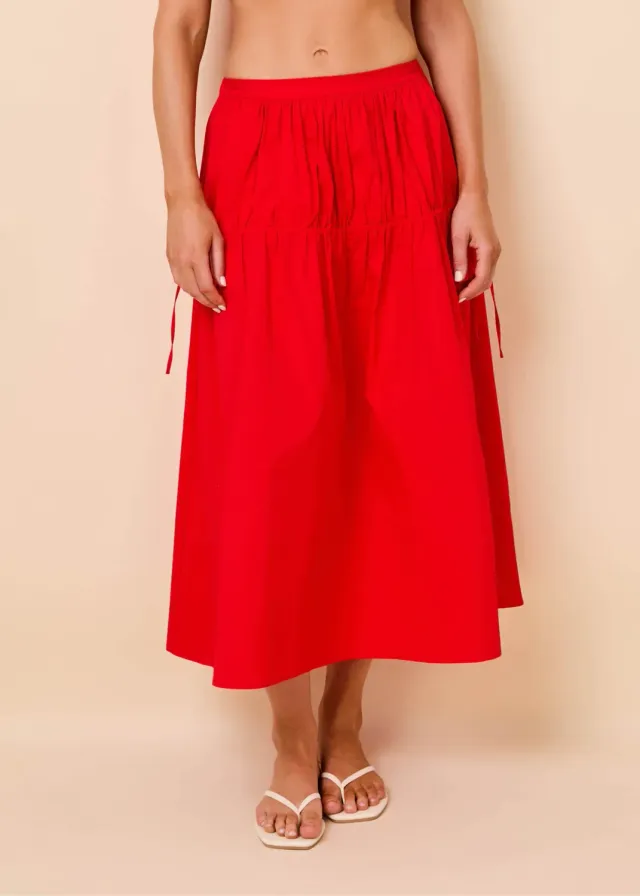 Solid & Striped Ivy Skirt Poplin sukně bavlněná