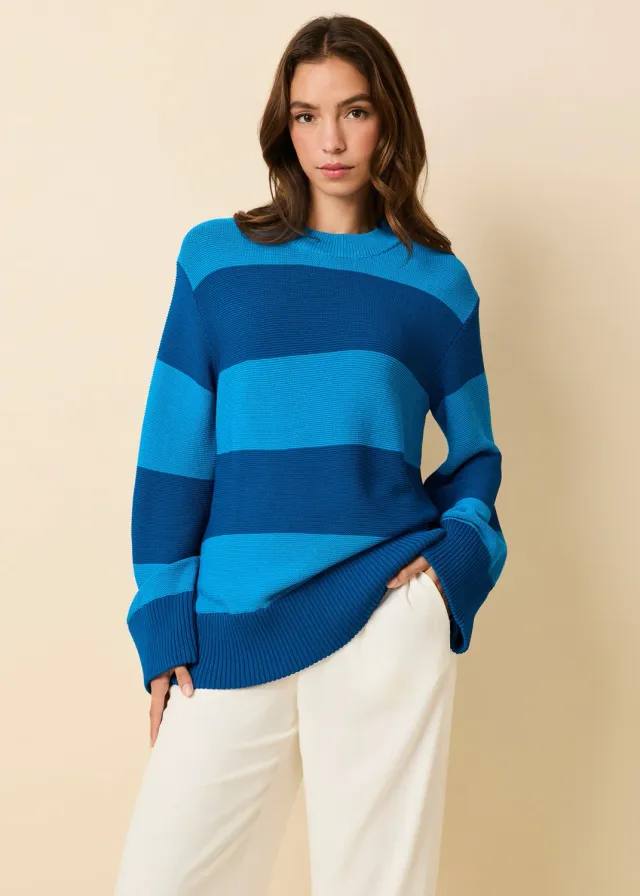 Solid & Striped Tate Sweater Rugby Stripe pruhovaný svetr