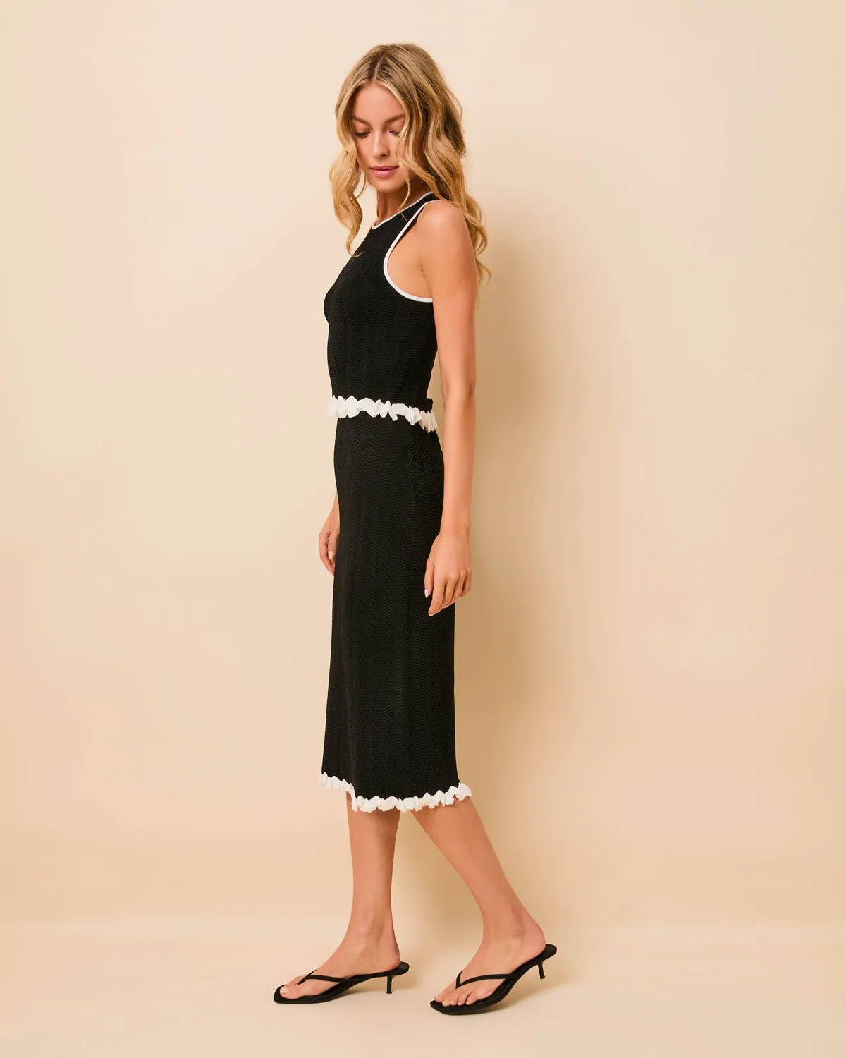 Solid & Striped Wavy Rib Diana top