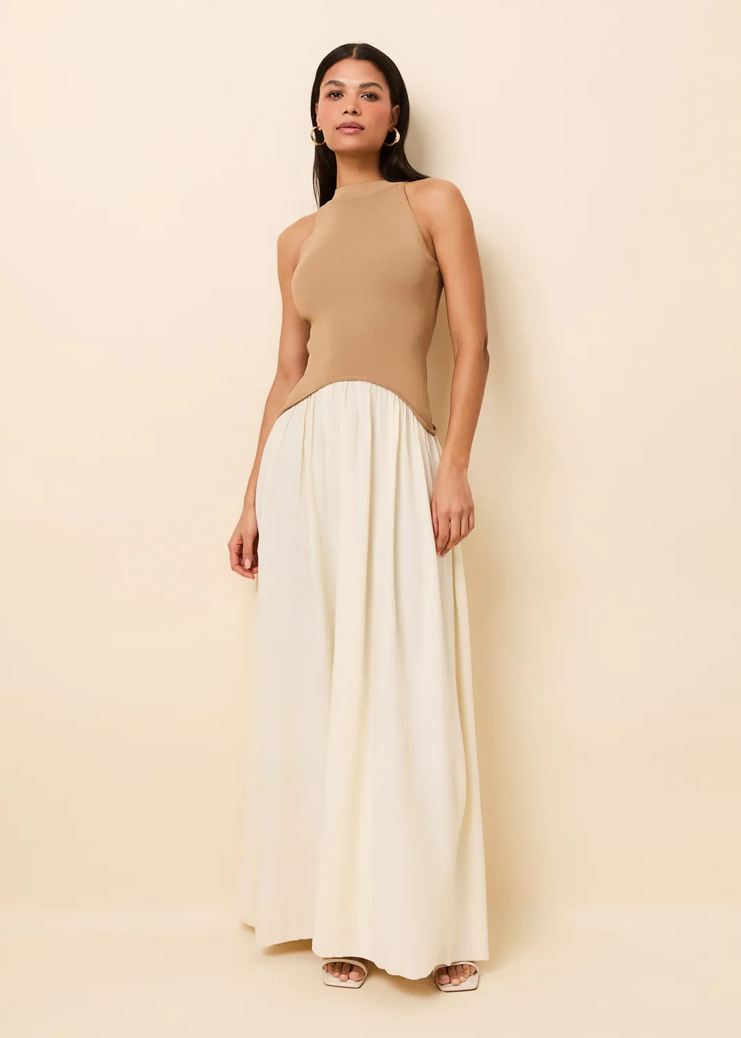 Solid & Striped Isola Dress žebrované maxi šaty