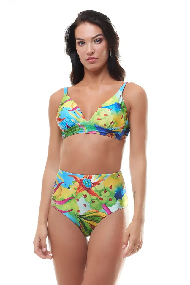 ACQUADICOCCO Stapelia Favela bralette bikiny z lycry