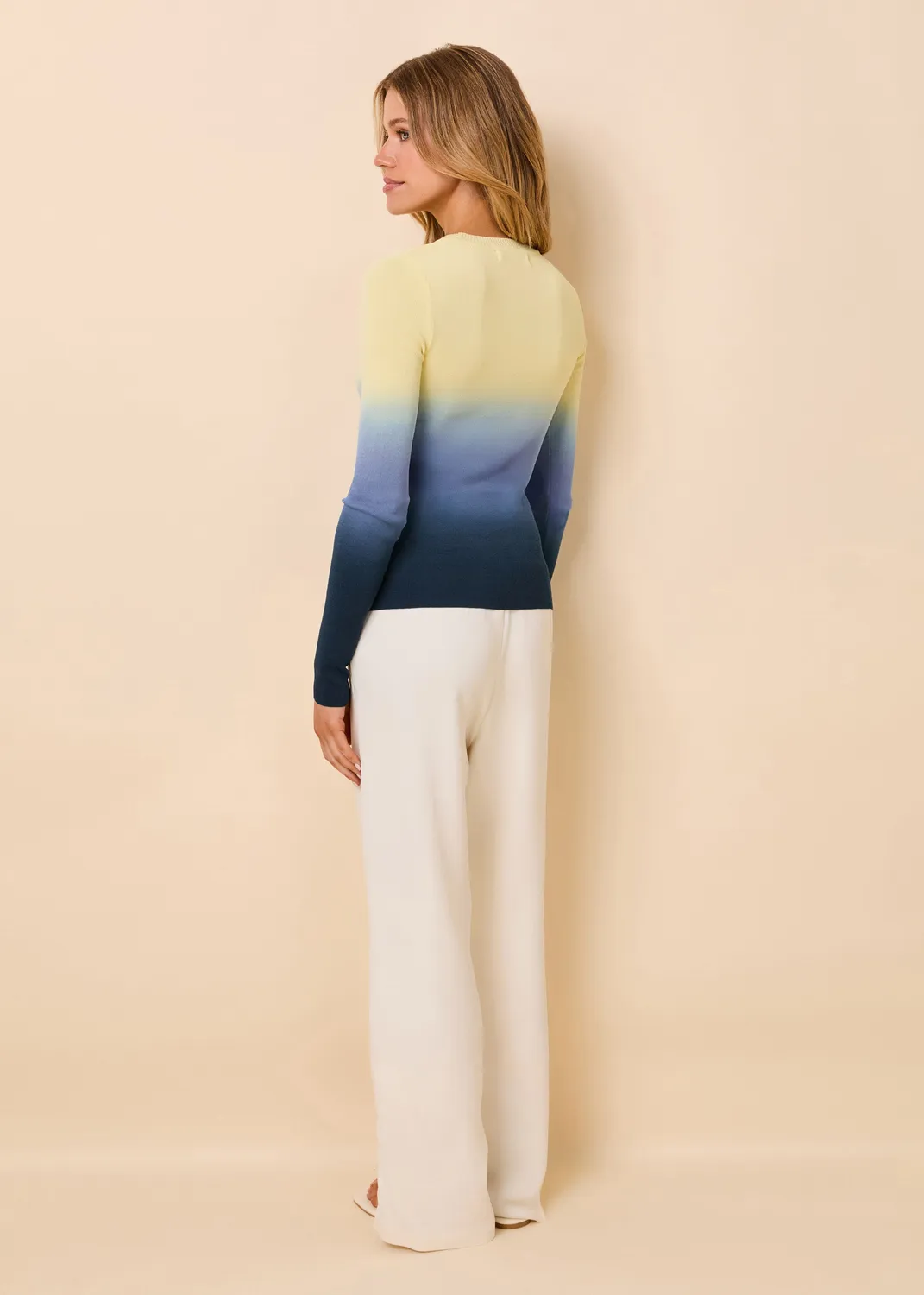 Solid & Striped Dora pletený top s dlouhým rukávem