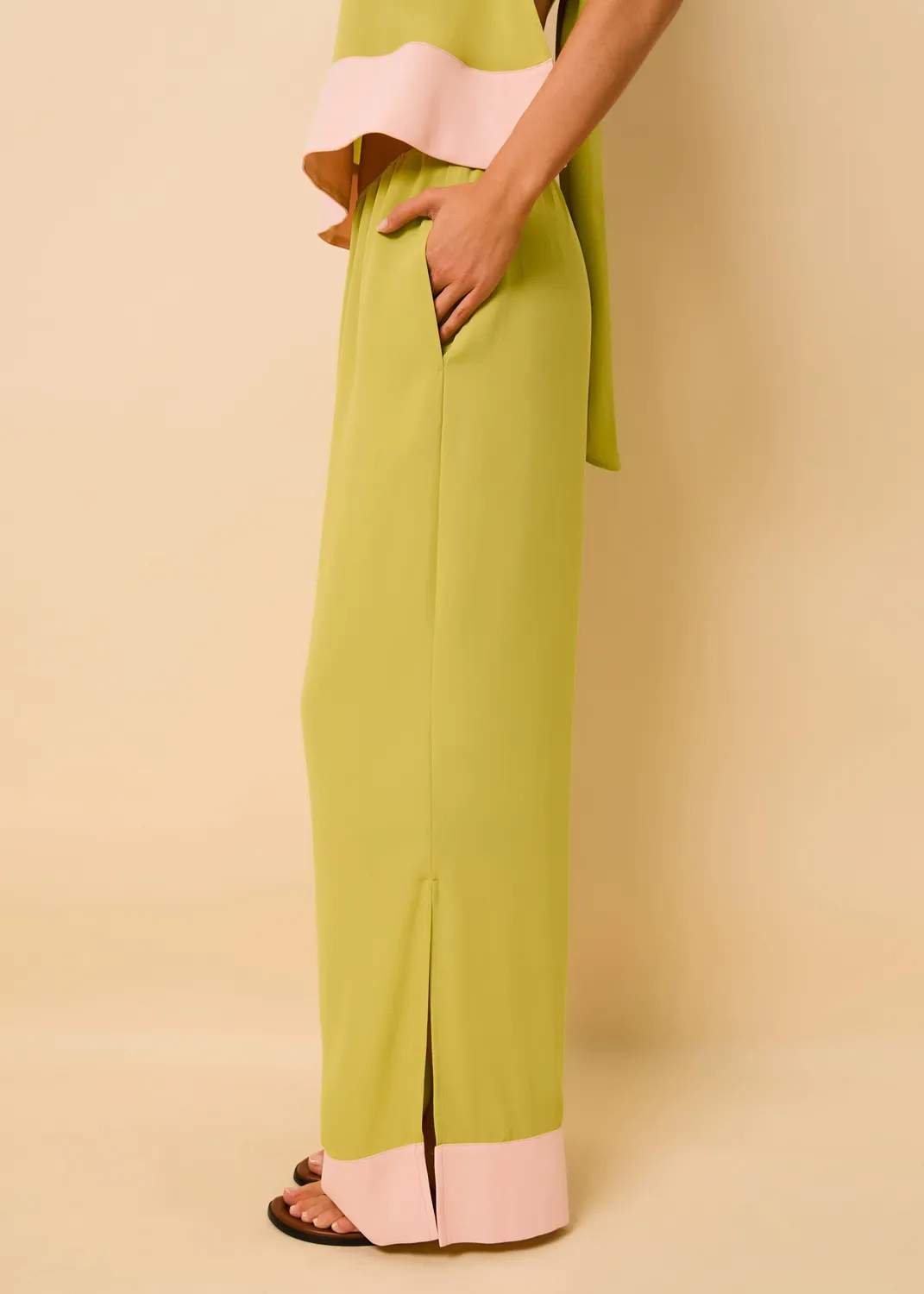 Solid & Striped Antonia Pant Luxe Drape kalhoty rozparky