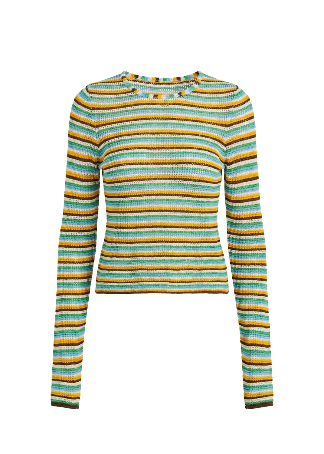 Solid & Striped Olandria top bavlněný s dlouhým rukávem