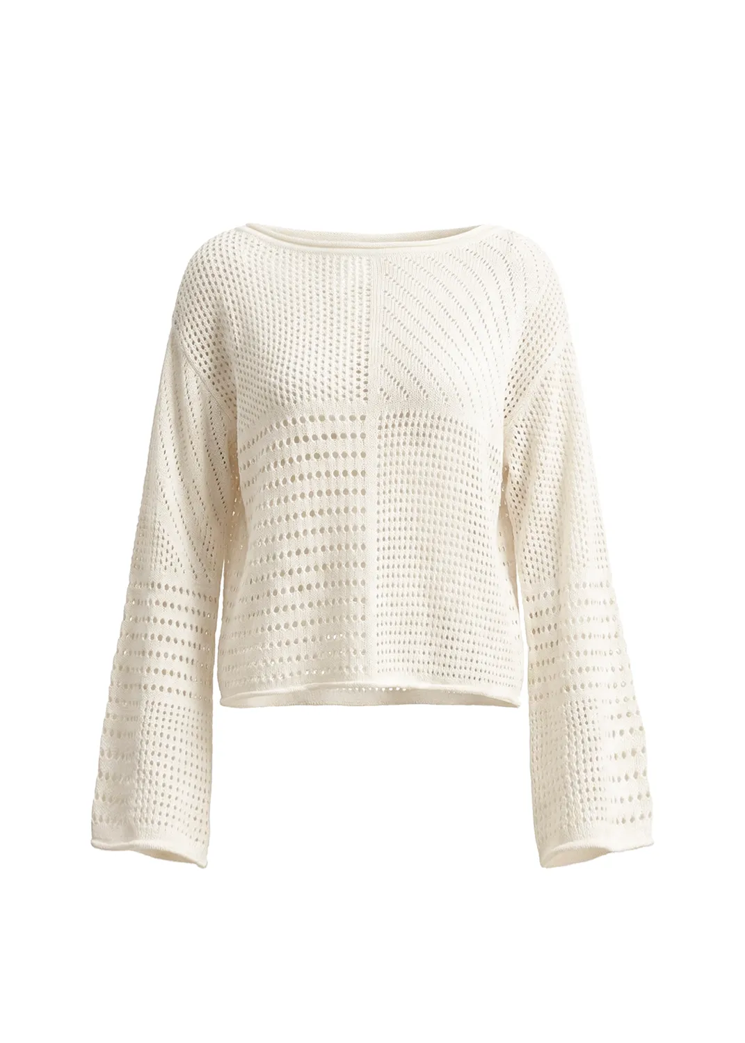 Solid & Striped Rowan Cotton Patchwork svetr