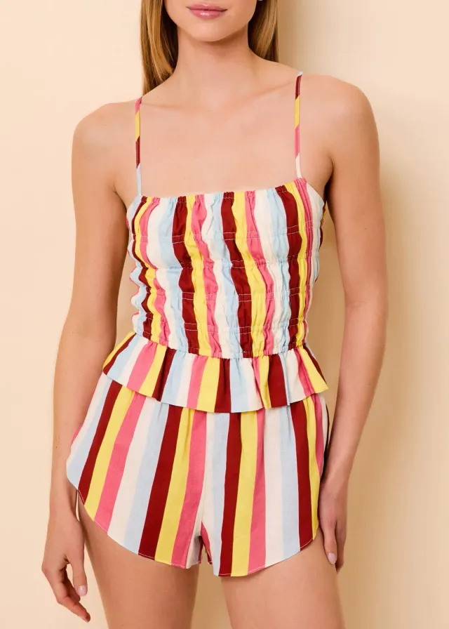 Solid & Striped Delta Top plážový top