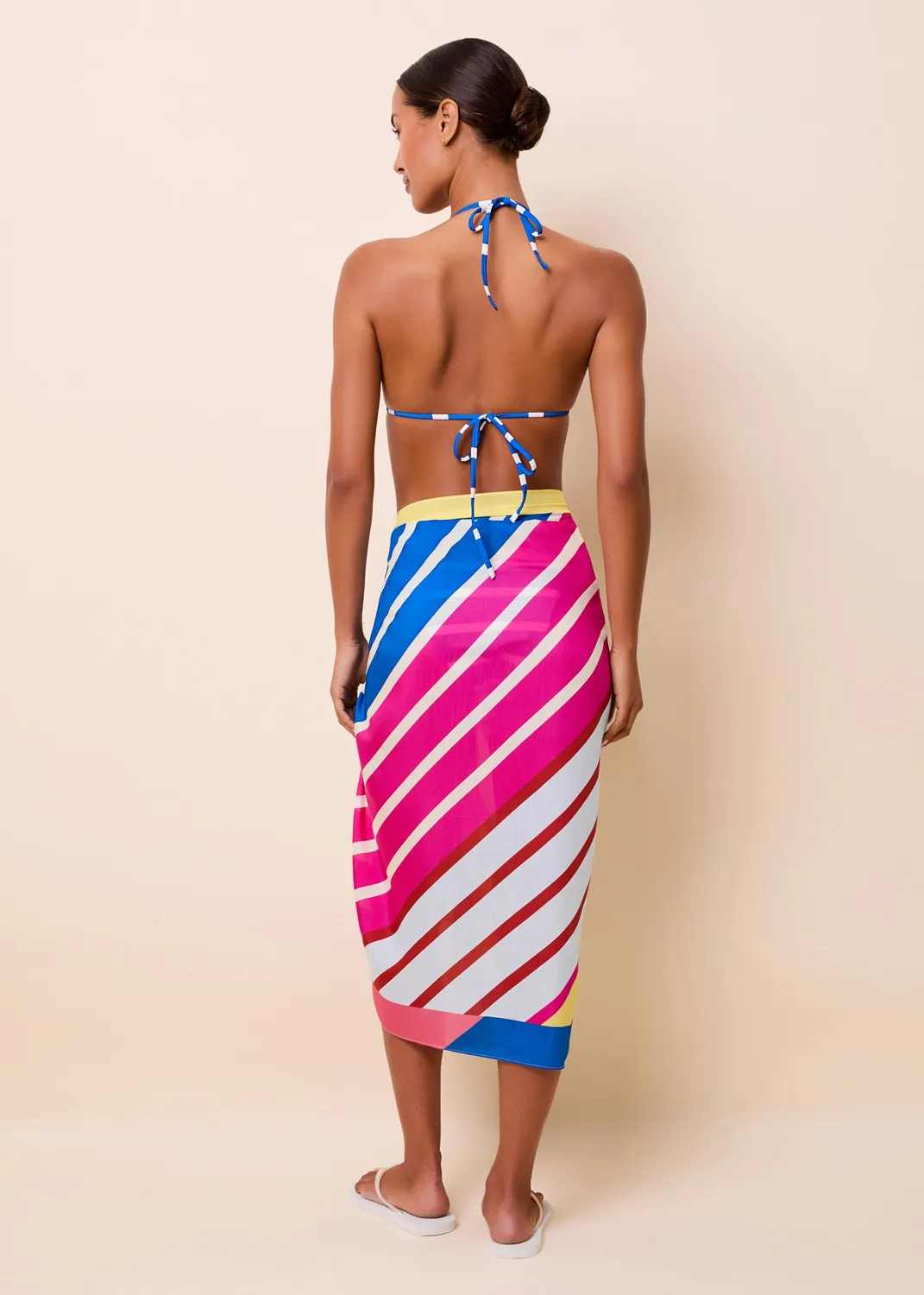 Solid & Striped Silk Blend pareo lehké