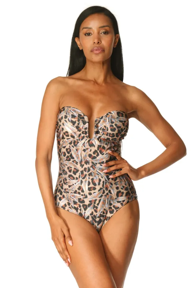 Acquadicocco Décolleté Animalier Chic plavky vzorované