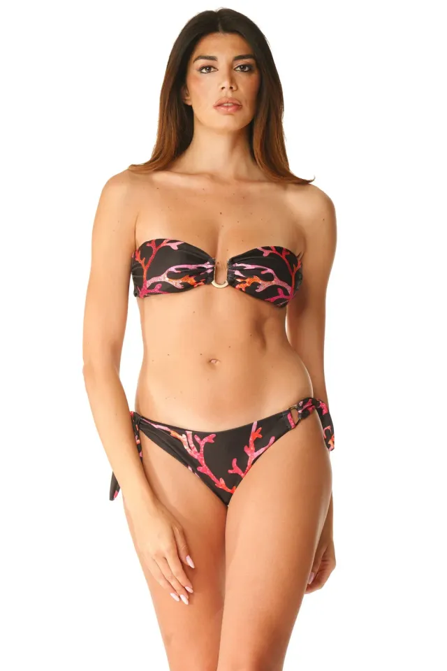 Acquadicocco Coral Bay bandeau bikiny se štrasem a kosticí