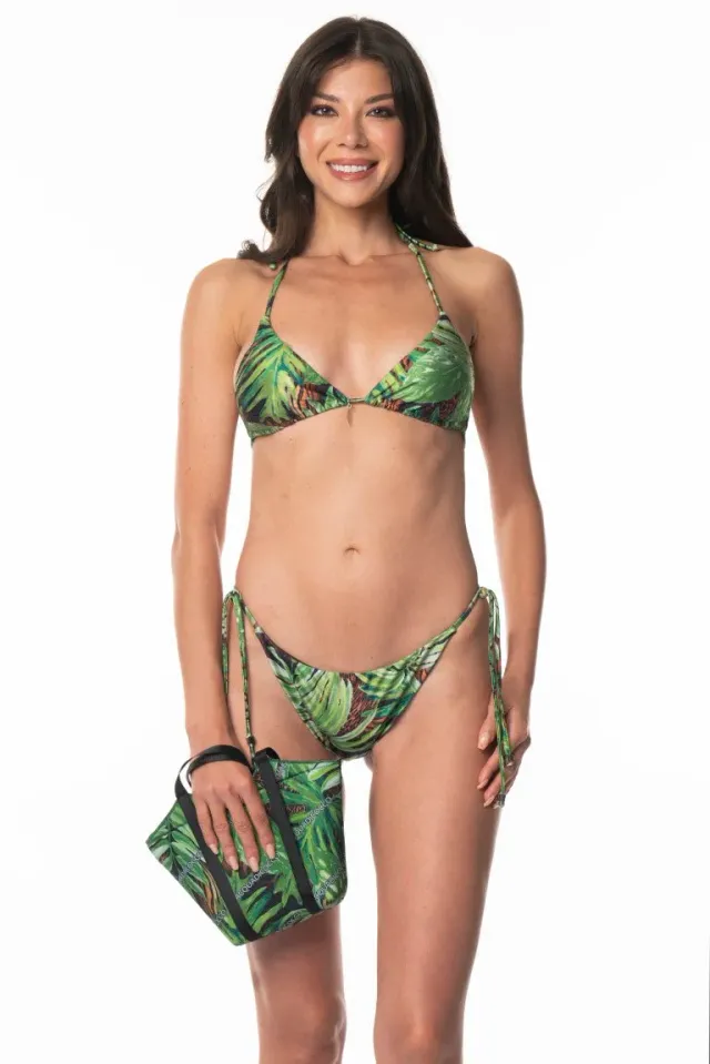 ACQUADICOCCO Foglia Zebra trojúhelníkové bikiny