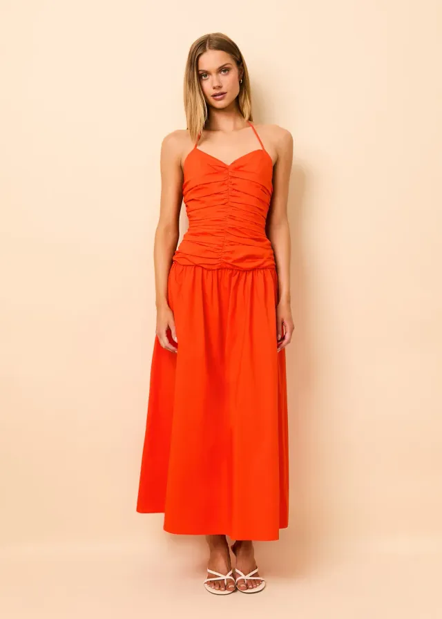 Solid & Striped Adina Poplin midi šaty