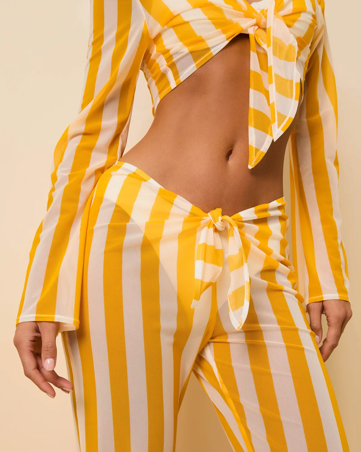 Solid & Striped Dolly Pant plážové kalhoty síťované
